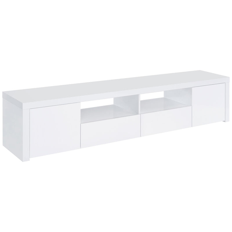 Jude 2-door Engineered Wood 79-inch TV Stand High Gloss