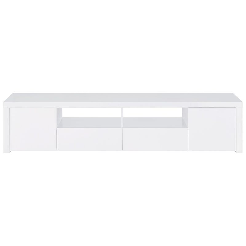 Jude 2-door Engineered Wood 79-inch TV Stand High Gloss