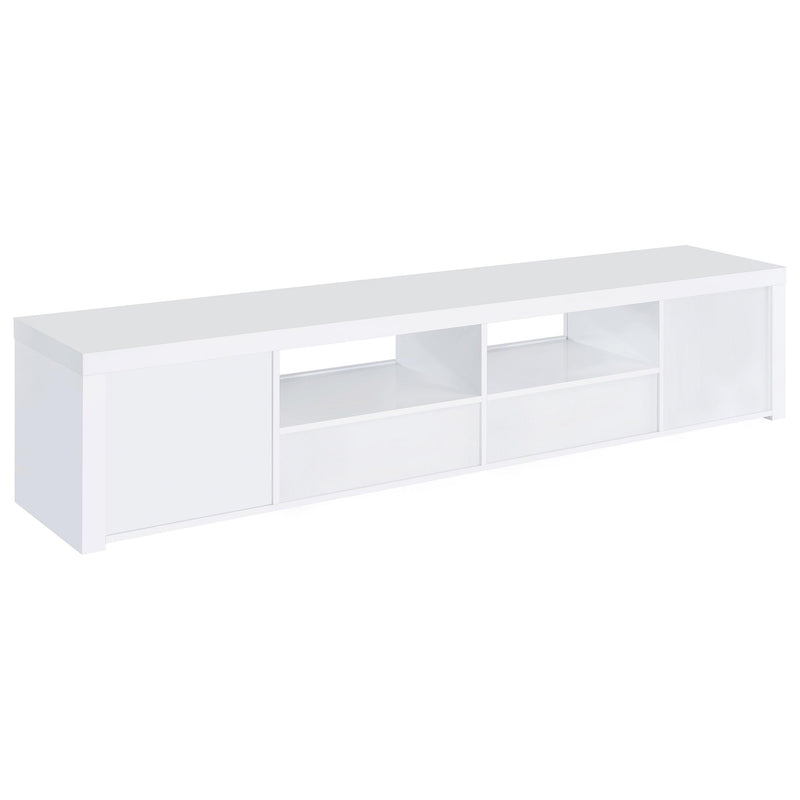 Jude 2-door Engineered Wood 79-inch TV Stand High Gloss