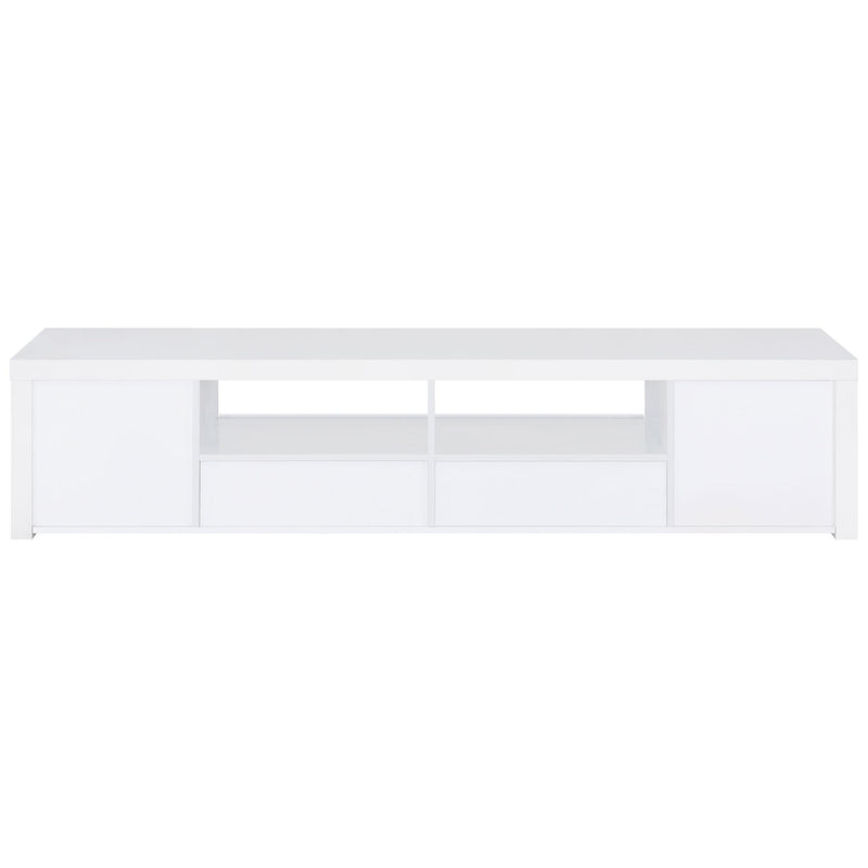 Jude 2-door Engineered Wood 79-inch TV Stand High Gloss