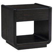 Leandro 3-piece Wood Coffee and End Table Set Burnished Black - detail 6