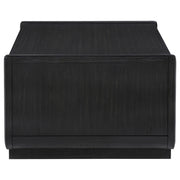 Leandro 2-drawer Wood Cocktail Coffee Table Burnished Black - detail 6