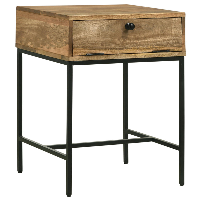 Stephie Rectangular Side End Table with Storage