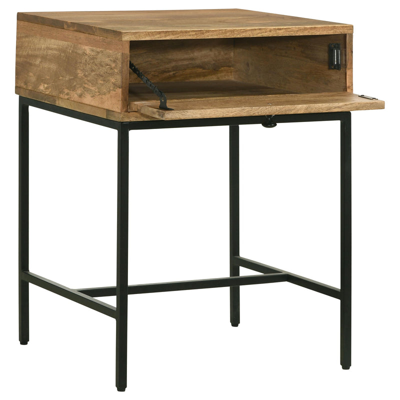 Stephie Rectangular Side End Table with Storage