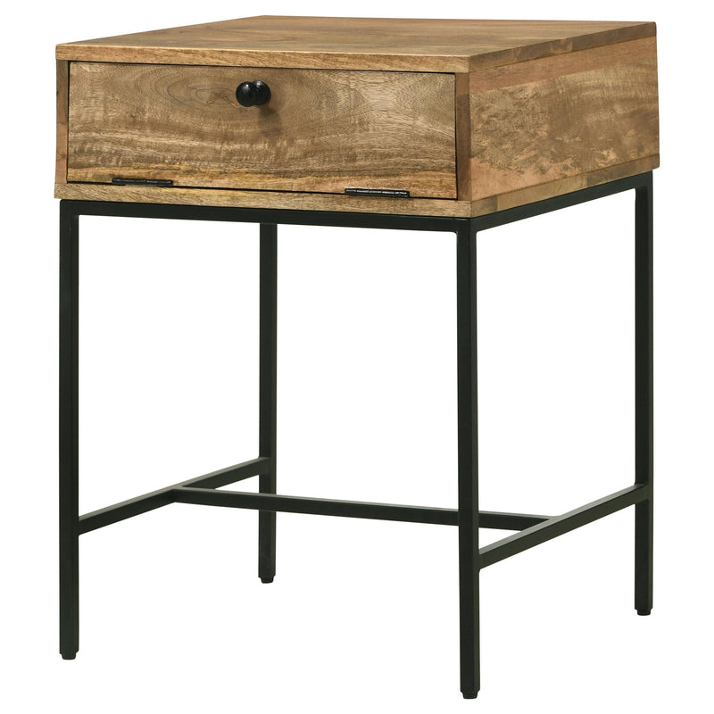 Stephie Rectangular Side End Table with Storage
