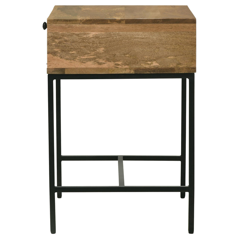 Stephie Rectangular Side End Table with Storage