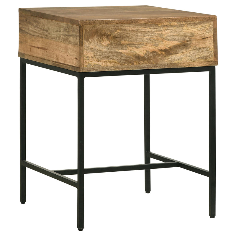 Stephie Rectangular Side End Table with Storage