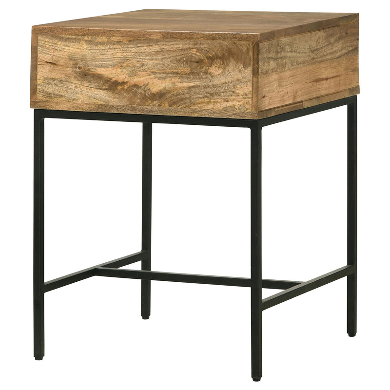 Stephie Rectangular Side End Table with Storage