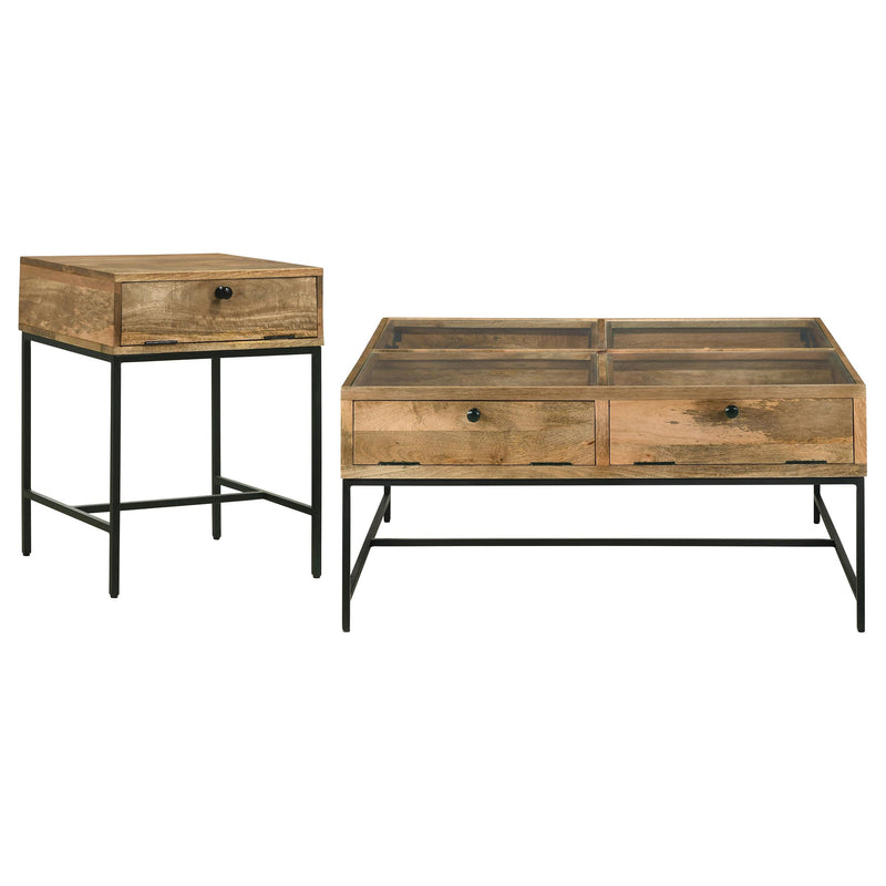 Stephie 2-piece Square Coffee and End Table Set
