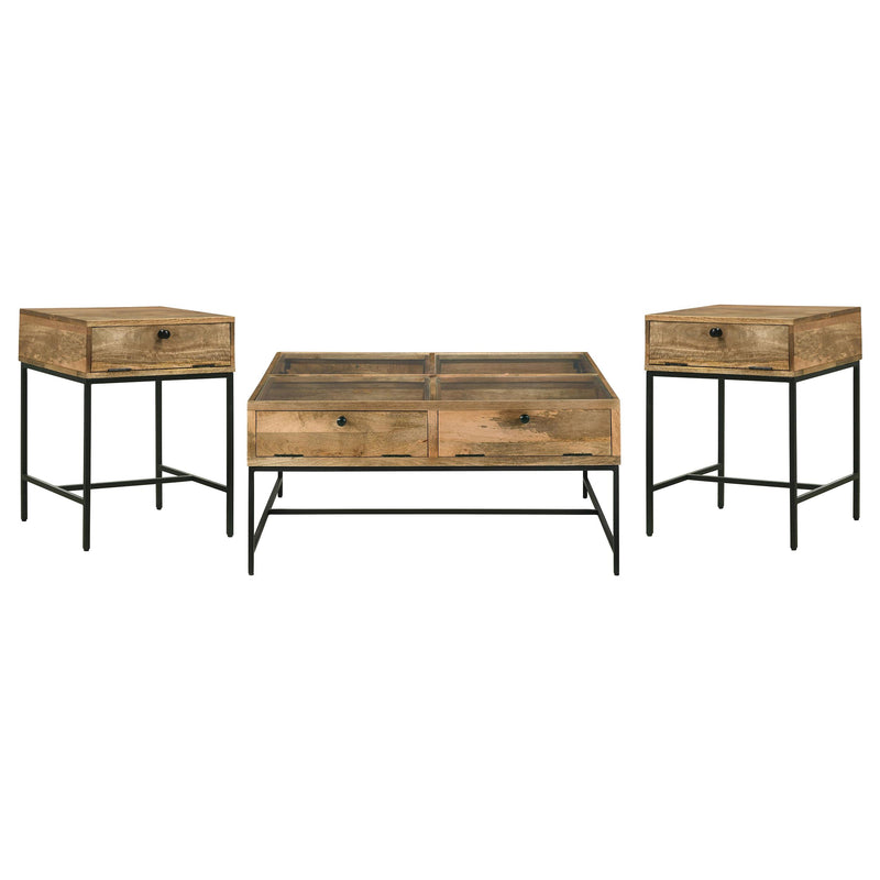 Stephie 3-piece Square Coffee and End Table Set
