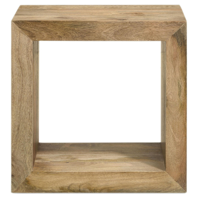 Benton Rectangular Solid Wood End Table Natural - detail 3