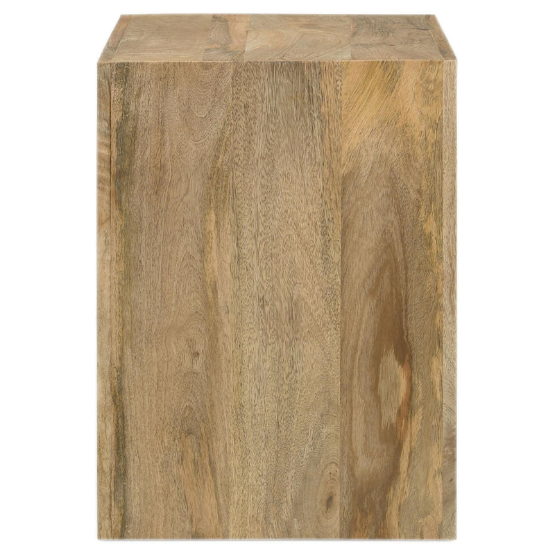 Benton Rectangular Solid Wood End Table Natural - detail 4