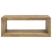 Benton Rectangular Solid Wood Coffee Table Natural - detail 3