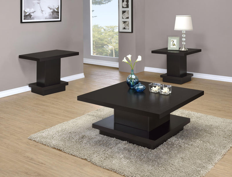 Reston 3-piece Square Coffee and End Table Set