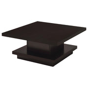 Reston 3-piece Square Coffee and End Table Set Cappuccino - detail 5