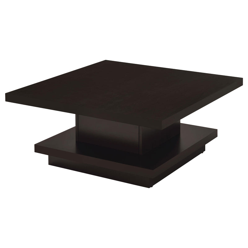 Reston Square Engineered Wood Coffee Table with Casters