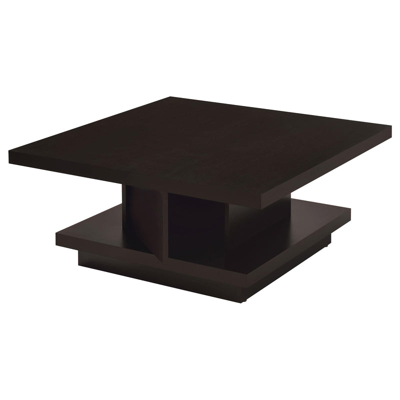 Reston Square Engineered Wood Coffee Table with Casters