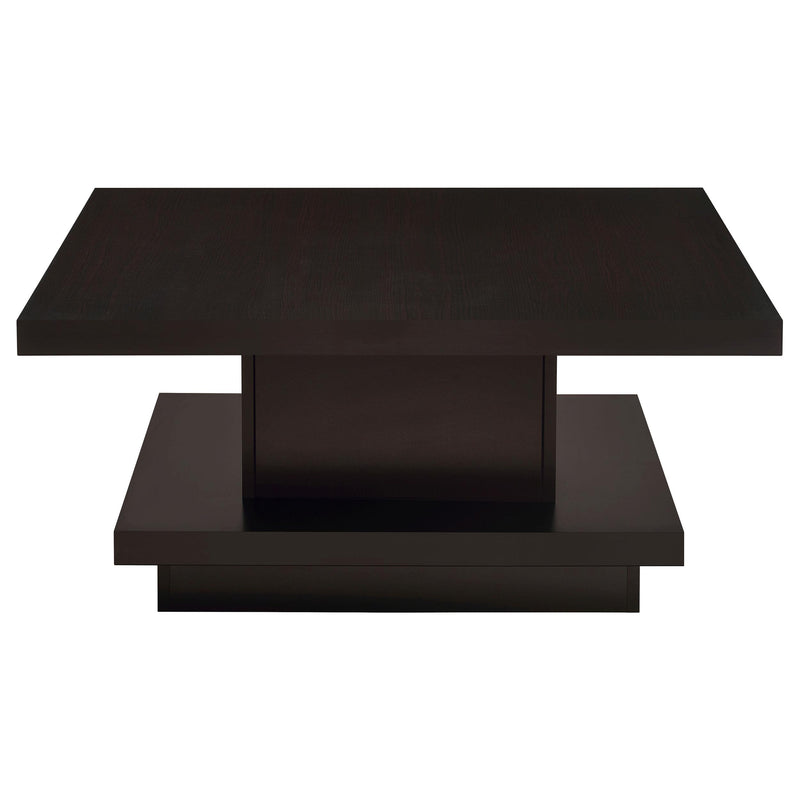 Reston Square Engineered Wood Coffee Table with Casters