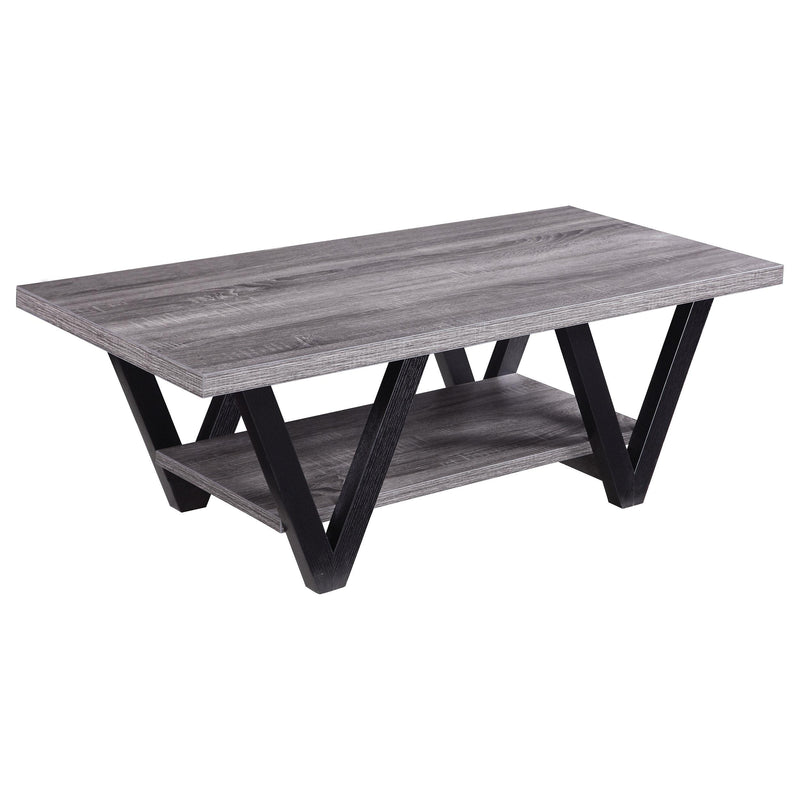 Stevens Engineered Wood Coffee Table Antique Grey and