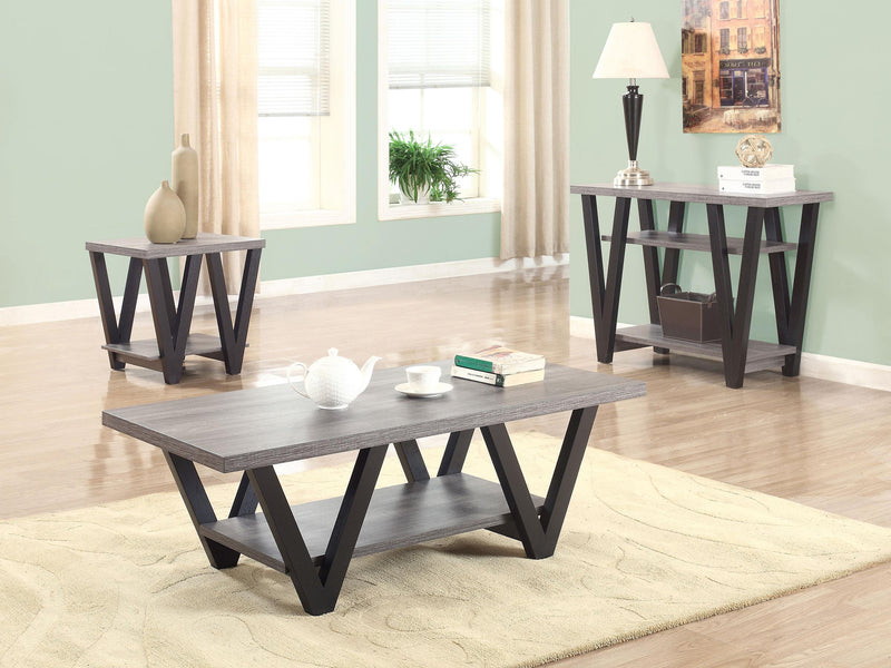 Stevens Engineered Wood Coffee Table Antique Grey and