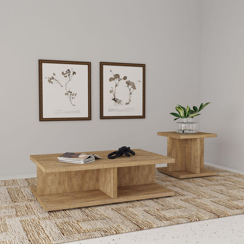 Cortona Square Engineered Wood Cocktail Coffee Table