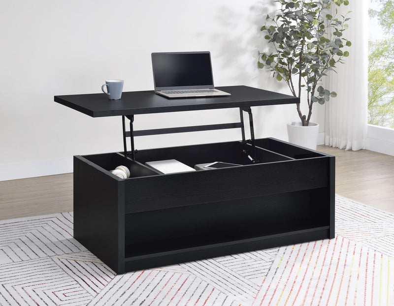 Knapp Lift Top Cocktail Coffee Table with Dual Drawers