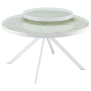 Briggs 3-piece Round Coffee and End Table Set White - detail 6