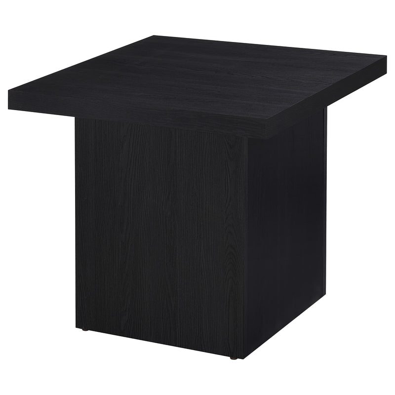 Max 3-piece Rectangular Coffee and End Table Set Black - detail 4