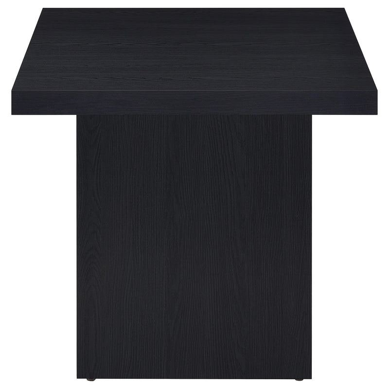 Max 3-piece Rectangular Coffee and End Table Set Black - detail 5