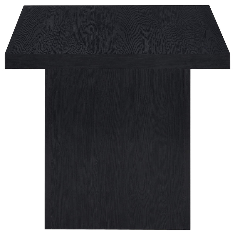 Max 3-piece Rectangular Coffee and End Table Set Black - detail 6
