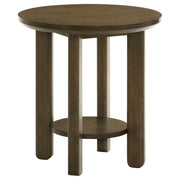 Ottowa 3-piece Round Wood Coffee Table Set Brown - detail 3