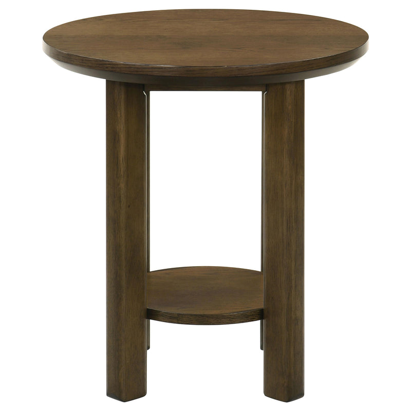 Ottowa 3-piece Round Wood Coffee Table Set Brown - detail 4
