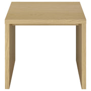 Canoga Engineered Wood Accent Side End Table Light Oak - detail 3
