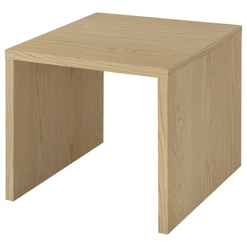 Canoga Engineered Wood Accent Side End Table Light Oak - detail 4