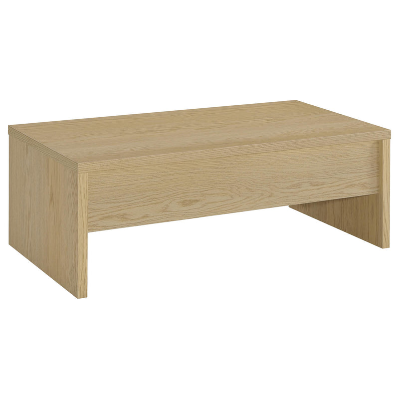 Canoga Engineered Wood Lift Top Coffee Table Light Oak - detail 3