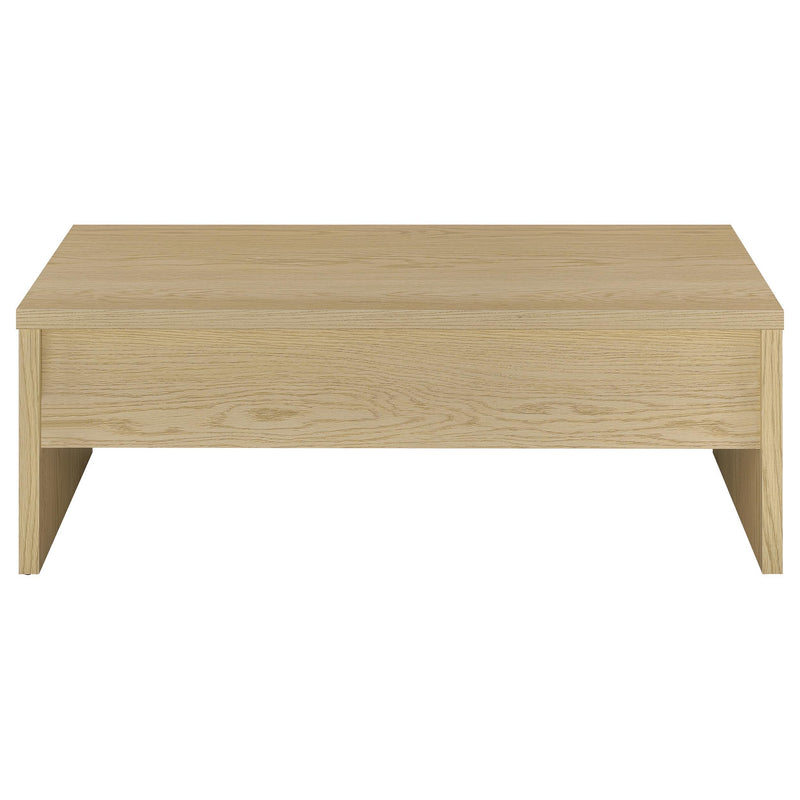 Canoga Engineered Wood Lift Top Coffee Table Light Oak - detail 5