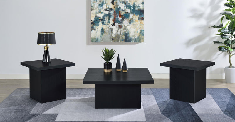 Devar 3-piece Square Cocktail Coffee End Table Set