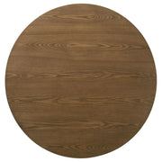 Franklin 36-inch Round Pedestal Coffee Table Dark Brown - detail 3