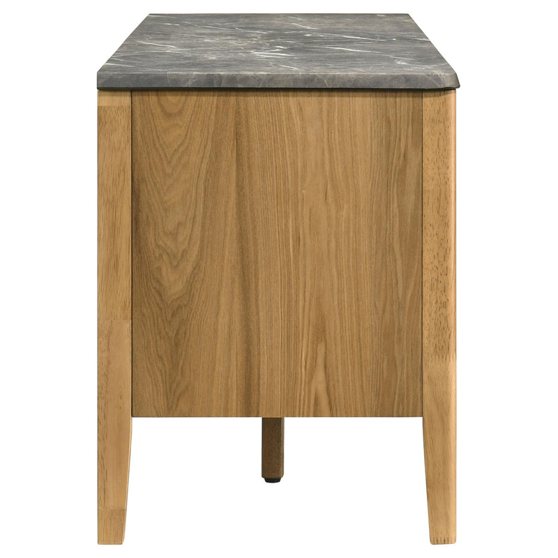 Bradley 63-inch 2-Door SmartTop TV Stand Grey and Natural - detail 6
