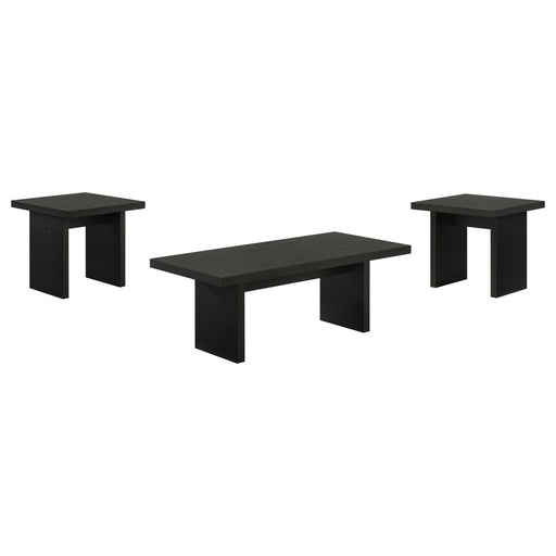 Decker 3-piece Coffee and End Table Set Black - alternate view