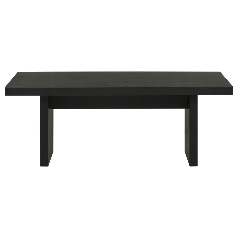 Decker 47-Inch Rectangular Cocktail Coffee Table Black - detail 3