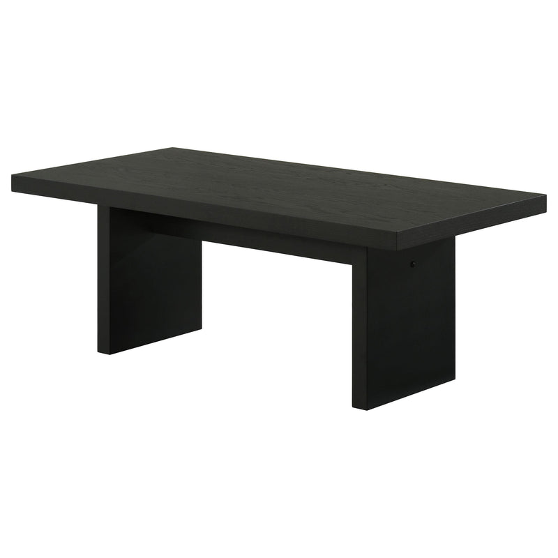 Decker 47-Inch Rectangular Cocktail Coffee Table Black - detail 4