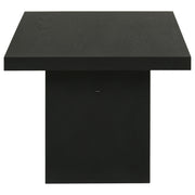 Decker 47-Inch Rectangular Cocktail Coffee Table Black - detail 5