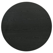 Hamlyn Round Fluted Occasional Cocktail Coffee Table Black - detail 3