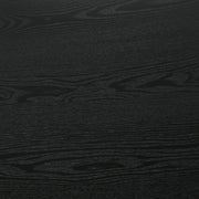 Hamlyn Round Fluted Occasional Cocktail Coffee Table Black - detail 4