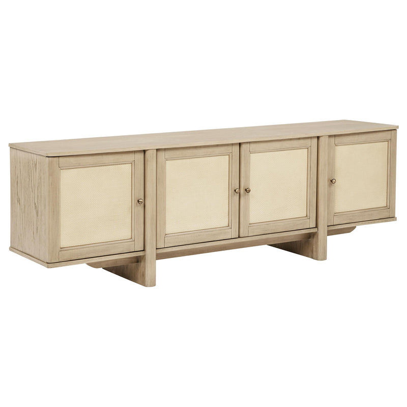 Kailani 79-inch 4-door Cane TV Stand Media Console