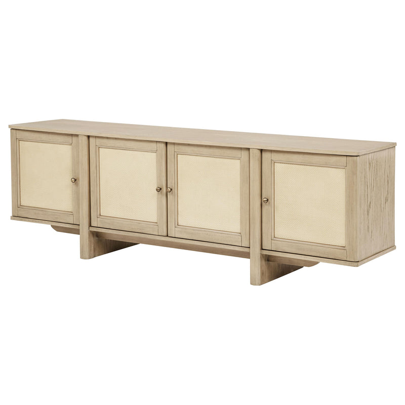 Kailani 79-inch 4-door Cane TV Stand Media Console