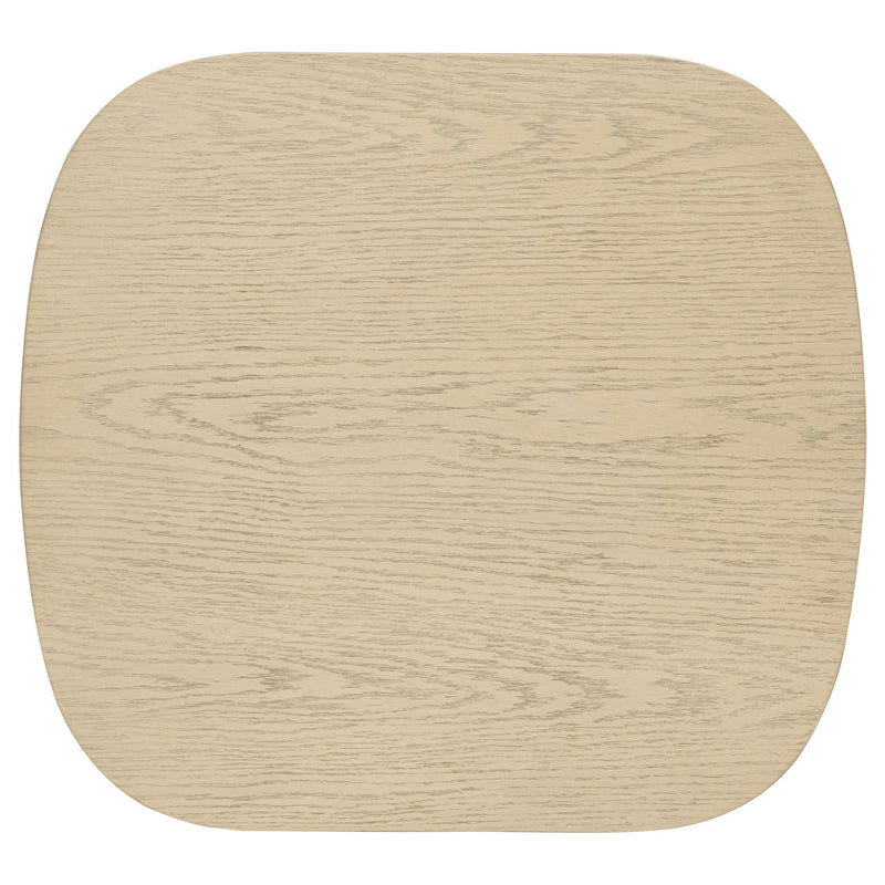 Kailani Coastal Square End Side Table with Shelf