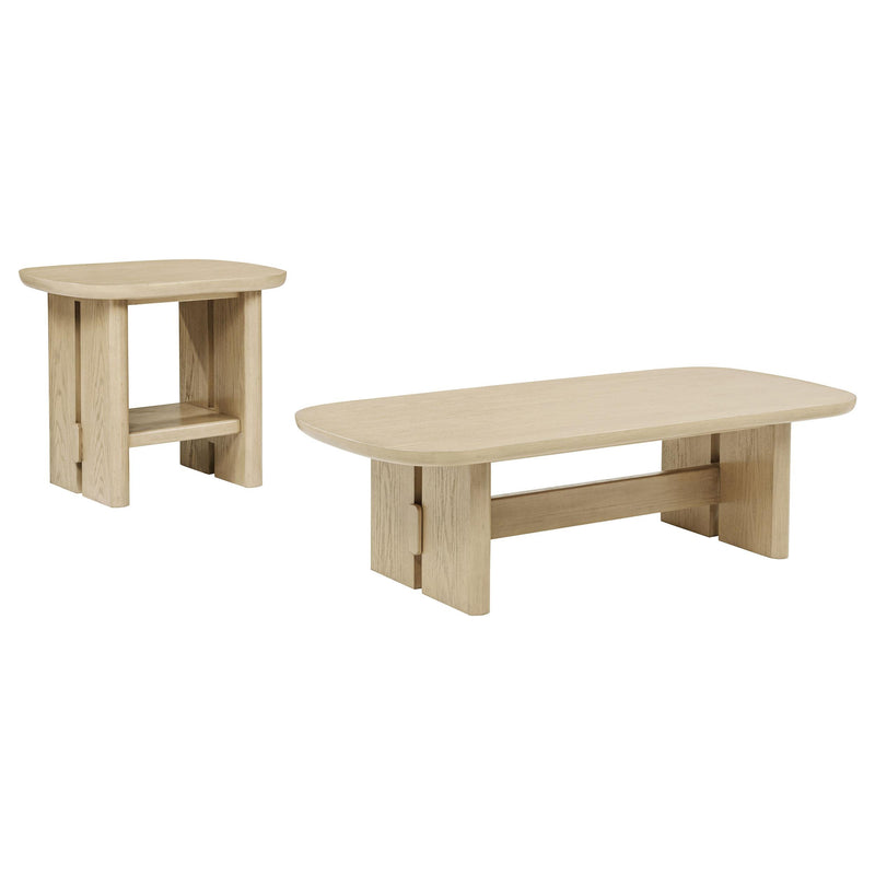 Kailani 2-piece Coastal Coffee and End Table Set