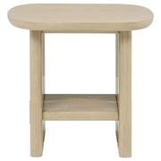 Kailani 3-piece Coastal Coffee and End Table Set Beige Oak - detail 4